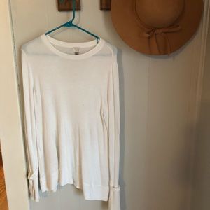 White lightweight sweater